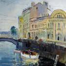 Ship 20x24 in. stretched Oil Painting Canvas Art Wall Decor modern042