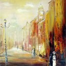 Street 20x24 in. stretched Oil Painting Canvas Art Wall Decor modern003