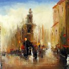 Street 20x24 in. stretched Oil Painting Canvas Art Wall Decor modern004