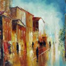 Street 20x24 in. stretched Oil Painting Canvas Art Wall Decor modern009