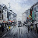 Street 20x24 in. stretched Oil Painting Canvas Art Wall Decor modern032