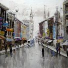 Street 20x24 in. stretched Oil Painting Canvas Art Wall Decor modern033