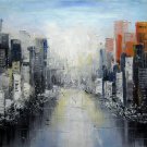 Street 20x24 in. stretched Oil Painting Canvas Art Wall Decor modern041