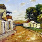 Street 20x24 in. stretched Oil Painting Canvas Art Wall Decor modern052