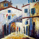 Street 20x24 in. stretched Oil Painting Canvas Art Wall Decor modern059
