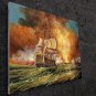 Naval battle 20x24 in. stretched Oil Painting Canvas Art Wall Decor modern006