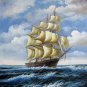 Tall ship sailing 20x24 in. stretched Oil Painting Canvas Art Wall Decor modern002