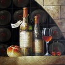 Wine 20x24 in. stretched Oil Painting Canvas Art Wall Decor modern026