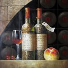 Wine 20x24 in. stretched Oil Painting Canvas Art Wall Decor modern029