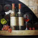 Wine 20x24 in. stretched Oil Painting Canvas Art Wall Decor modern030