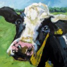Cow 20x20 in. stretched Oil Painting Canvas Art Wall Decor modern06D