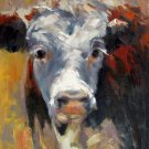 Cow 16x20 in. stretched Oil Painting Canvas Art Wall Decor modern205