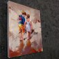 play at the beach 16x20 in. stretched Oil Painting Canvas Art Wall Decor modern037