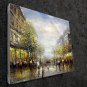 Paris 16x20 in. stretched Oil Painting Canvas Art Wall Decor modern706