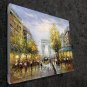 Paris 16x20 in. stretched Oil Painting Canvas Art Wall Decor modern712