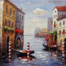 Venice 16x20 in. stretched Oil Painting Canvas Art Wall Decor modern528