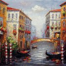 Venice 16x20 in. stretched Oil Painting Canvas Art Wall Decor modern530