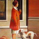 Waiting 16x20 in. stretched Oil Painting Canvas Art Wall Decor modern001