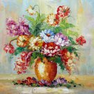 Vase Flower 16x20 in. stretched Oil Painting Canvas Art Wall Decor modern102