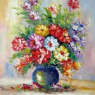 Vase Flower 16x20 in. stretched Oil Painting Canvas Art Wall Decor modern103