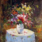 Vase Flower 16x20 in. stretched Oil Painting Canvas Art Wall Decor modern105