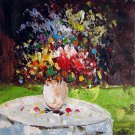 Vase Flower 16x20 in. stretched Oil Painting Canvas Art Wall Decor modern106