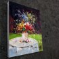 Vase Flower 16x20 in. stretched Oil Painting Canvas Art Wall Decor modern106