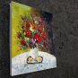 Vase Flower 16x20 in. stretched Oil Painting Canvas Art Wall Decor modern107