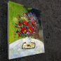 Vase Flower 16x20 in. stretched Oil Painting Canvas Art Wall Decor modern112