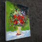 Vase Flower 16x20 in. stretched Oil Painting Canvas Art Wall Decor modern115