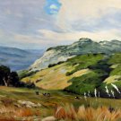 Mountain 16x20 in. stretched Oil Painting Canvas Art Wall Decor modern205