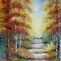 Trees 16x20 in. stretched Oil Painting Canvas Art Wall Decor modern113