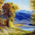 Trees 16x20 in. stretched Oil Painting Canvas Art Wall Decor modern118