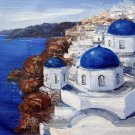 Mediterranean 16x20 in. stretched Oil Painting Canvas Art Wall Decor modern403