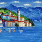 Mediterranean 16x20 in. stretched Oil Painting Canvas Art Wall Decor modern410