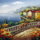 Mediterranean 16x20 in. stretched Oil Painting Canvas Art Wall Decor modern417