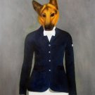 prtrait of pet dog_Poncelet 16x20 in. stretched Oil Painting Canvas Art Wall Decor modern005