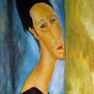 Rep. Amedeo Modigliani 16x20 in. stretched Oil Painting Canvas Art Wall Decor modern202