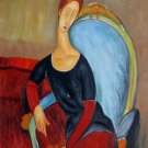 Rep. Amedeo Modigliani 16x20 in. stretched Oil Painting Canvas Art Wall Decor modern207