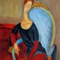 Rep. Amedeo Modigliani 16x20 in. stretched Oil Painting Canvas Art Wall Decor modern207