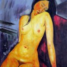 Rep. Amedeo Modigliani 16x20 in. stretched Oil Painting Canvas Art Wall Decor modern210