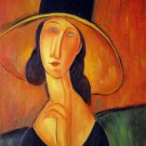 Rep. Amedeo Modigliani 16x20 in. stretched Oil Painting Canvas Art Wall Decor modern11D