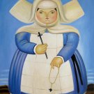 Rep. Fernando Botero 16x20 in. stretched Oil Painting Canvas Art Wall Decor modern019