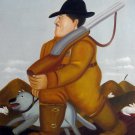Rep. Fernando Botero 16x20 in. stretched Oil Painting Canvas Art Wall Decor modern29D