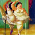 Rep. Fernando Botero 16x20 in. stretched Oil Painting Canvas Art Wall Decor modern32D