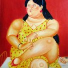 Rep. Fernando Botero 16x20 in. stretched Oil Painting Canvas Art Wall Decor modern37D