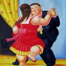 Rep. Fernando Botero 16x20 in. stretched Oil Painting Canvas Art Wall Decor modern042