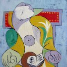 Rep. Pablo Picasso 16x20 in. stretched Oil Painting Canvas Art Wall Decor modern108