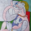 Rep. Pablo Picasso 16x20 in. stretched Oil Painting Canvas Art Wall Decor modern114