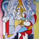 Rep. Pablo Picasso 16x20 in. stretched Oil Painting Canvas Art Wall Decor modern119